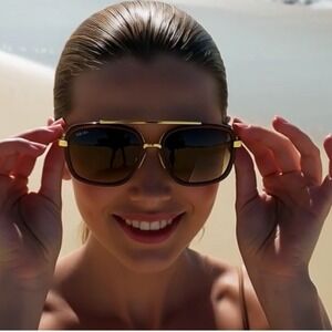 Vintage Luxury Brand Designer Oversized Pilot Sunglasses Women For Men Shades